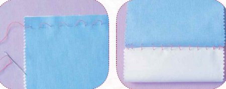 Копировальный шов (силки) прямыми стежками