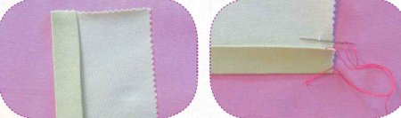 Простой подшивочный шов