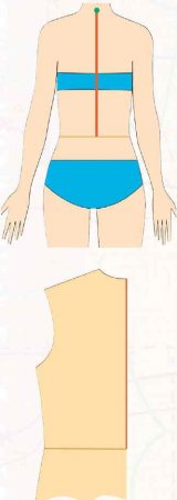 Дст1 — длина спины до талии