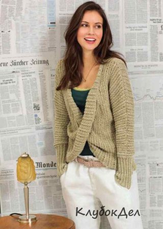 пуловер с запахом