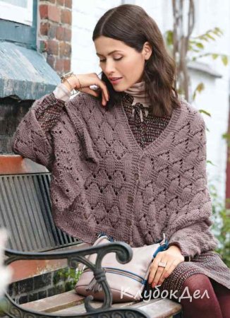 Вязаный кейп