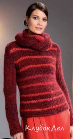 Пуловер и шарф-воротник