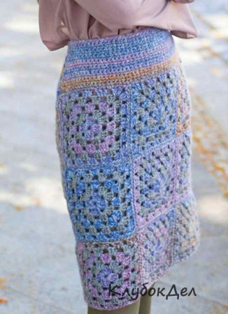 Юбка крючком