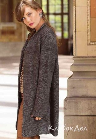 меланжевый жакет