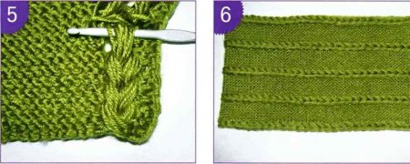 Шарф-снуд спицами описание