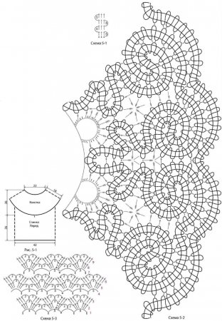 кофта крючком схемы