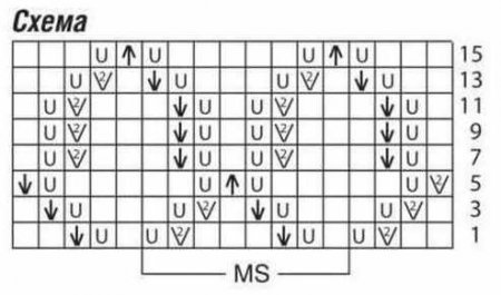 Жакет с короткими рукавами схема