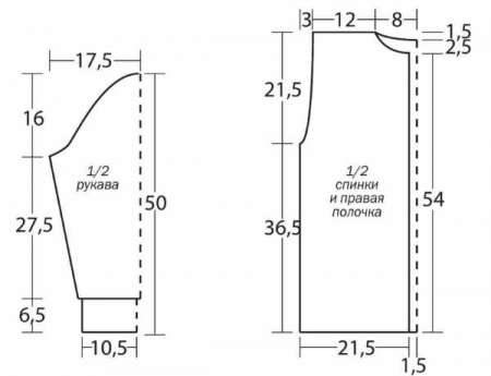 Ажурный жакет на пуговицах связанный крючком выкройка