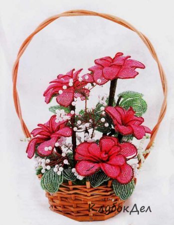 Букет из бисера «Розы для мамы»