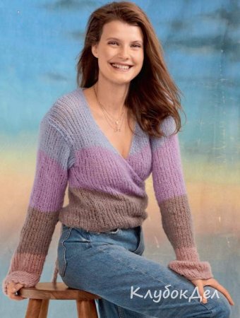 жакет в широкую полоску