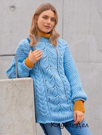 пуловер с узорами