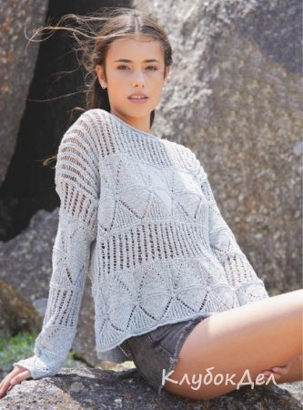 пуловер прямого кроя