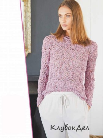 меланжевый пуловер